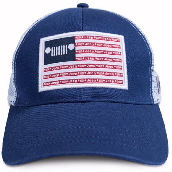 Jeep Stars and Stripes Patch Mesh Cap Hat - NEW Fast Ship - Picture 1 of 4